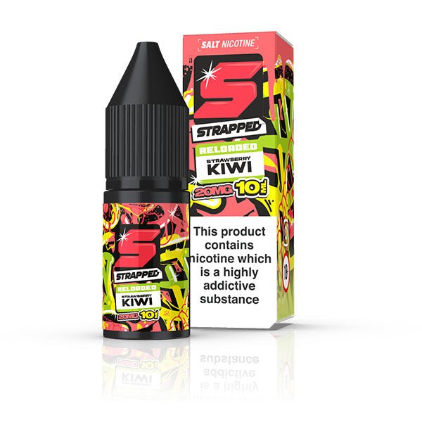 STRAPPED RELOADED STRAWBERRY KIWI 10ML NIC SALT E - LIQUID - Super E - cig