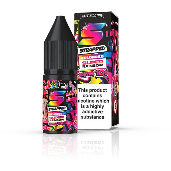 STRAPPED RELOADED SUPER RAINBOW 10ML NIC SALT E - LIQUID - Super E - cig