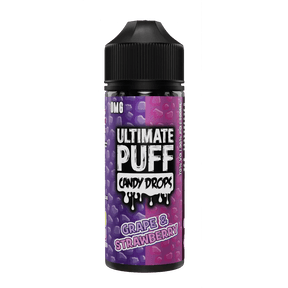ULTIMATE PUFF - 100ML CANDY DROP GRAPE & STRAWBERRY 0MG SHORTFILL E LIQUID - Super E-cig