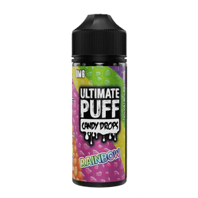 ULTIMATE PUFF - 100ML CANDY DROP RAINBOW 0MG SHORTFILL E LIQUID - Super E-cig
