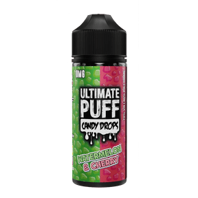 ULTIMATE PUFF - 100ML CANDY DROP WATERMELON CHERRY 0MG SHORTFILL E LIQUID - Super E-cig