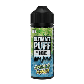 ULTIMATE PUFF - 100ML ON ICE APPLE MANGO 0MG SHORTFILL E LIQUID - Super E-cig