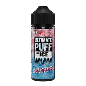 ULTIMATE PUFF - 100ML ON ICE RASPBERRY 0MG SHORTFILL E LIQUID - Super E-cig
