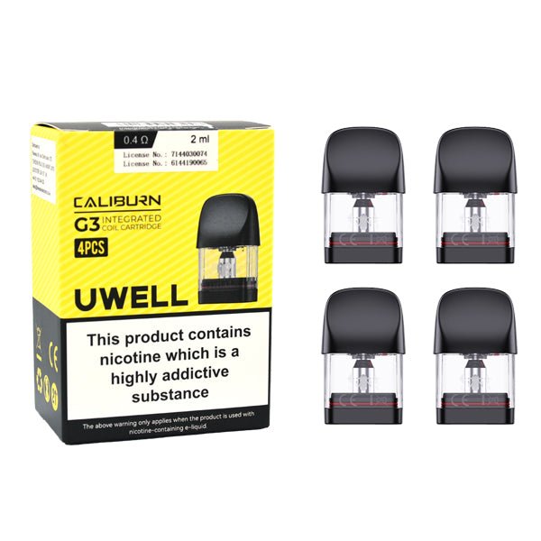 UWELL CALIBURN G3 REPLACEMENT PODS 4 PACK - Super E - cig