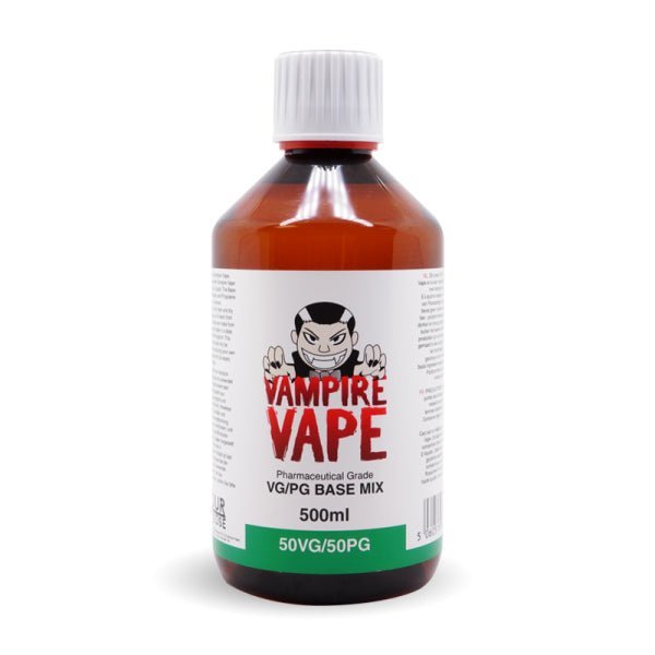 VAMPIRE VAPE 500ML BASE MIX 50/50 (VG/PG)| £7.00| Next Day Delivery – Super  E-cig