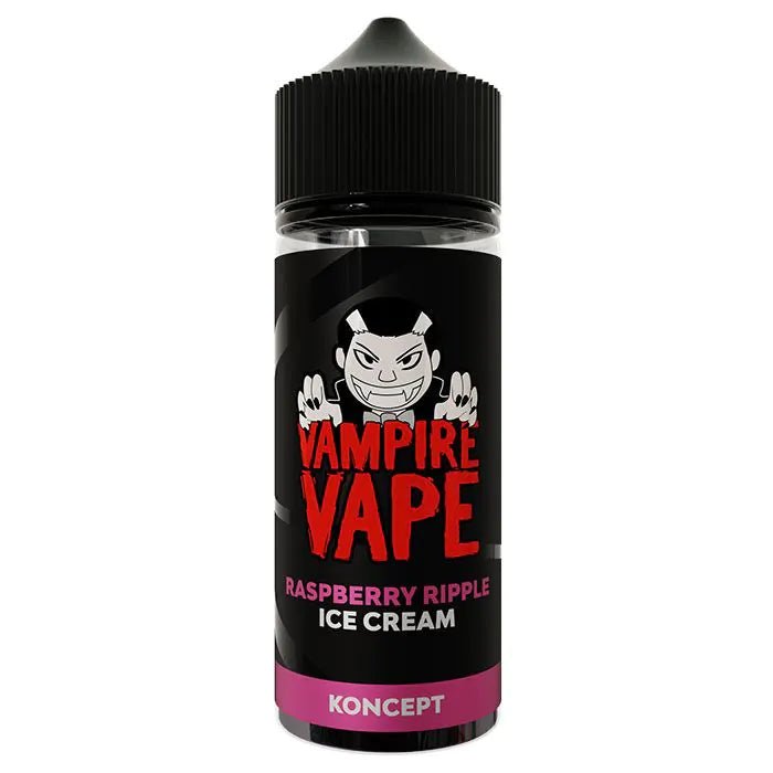 VAMPIRE VAPE KONCEPT RASPBERRY RIPPLE ICE CREAM 100ML SHORTFILL E - LIQUID - Super E - cig