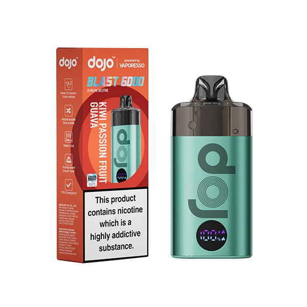 VAPORESSO DOJO BLAST 6000 DISPOSABLE VAPE - Super E - cig