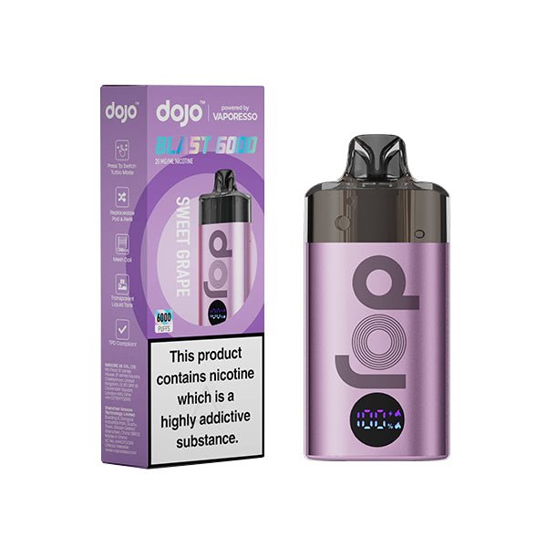 VAPORESSO DOJO BLAST 6000 DISPOSABLE VAPE - Super E - cig