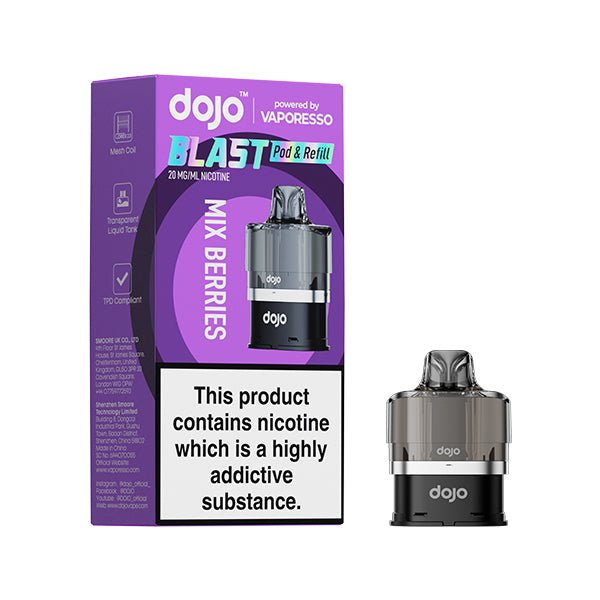 VAPORESSO DOJO BLAST 6000 PRE FILLED POD - Super E - cig