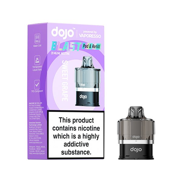 VAPORESSO DOJO BLAST 6000 PRE FILLED POD - Super E - cig