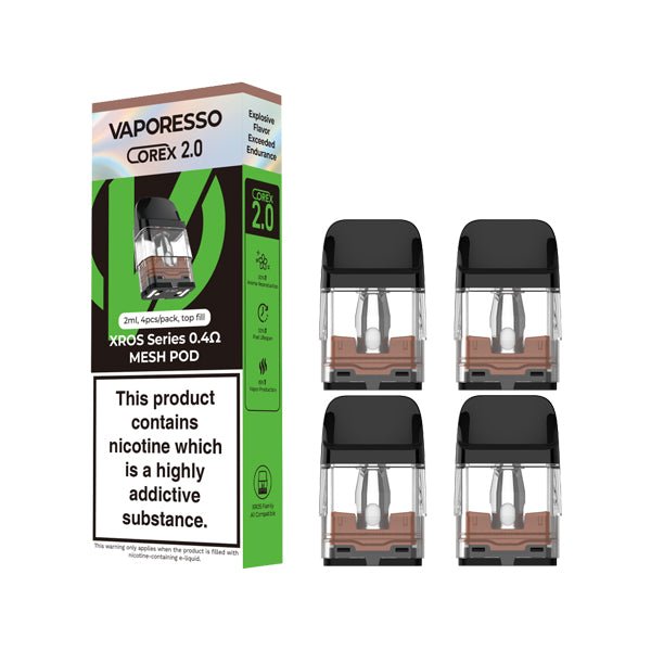 elf bar vape uk Vaporesso XROS Replacement Pods 4-Pack ⋆ Vape Coils ⋆ $10.99 main image 0