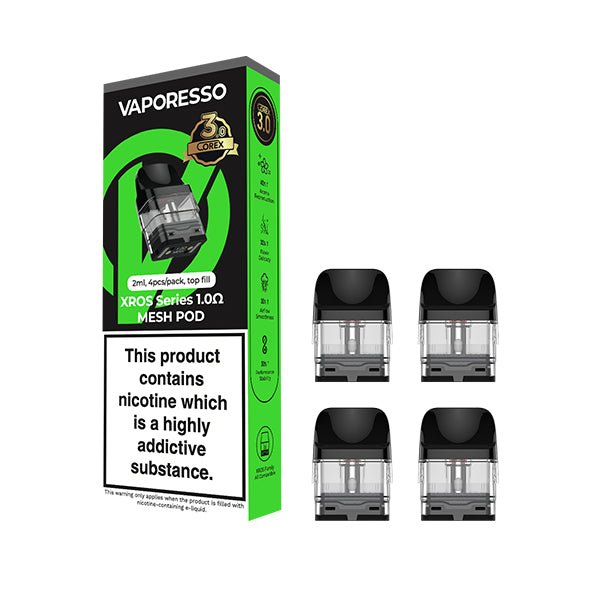VAPORESSO XROS SERIES COREX 3.0 REPLACEMENT PODS 4 PACK - Super E - cig