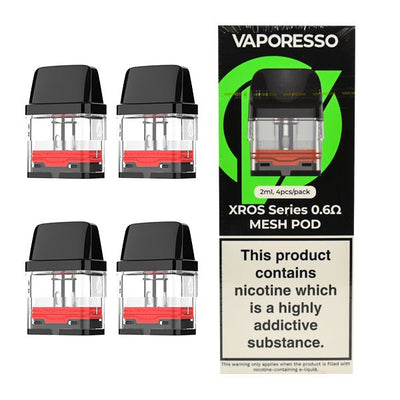 VAPORESSO - XROS SERIES REPLACEMENT PODS 4 PACK - Super E-cig