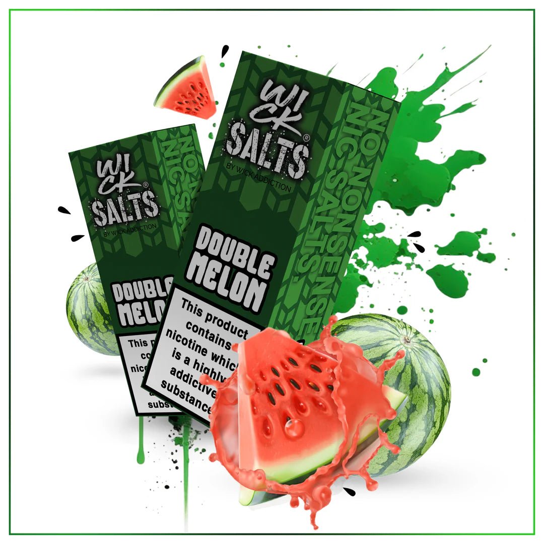 WICK ADDICTION DOUBLE MELON 10ML NIC SALT E - LIQUID - Super E - cig