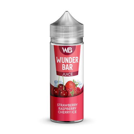 WUNDERBAR STRAWBERRY RASPBERRY CHERRY ICE 100ML SHORTFILL E - LIQUID - Super E - cig