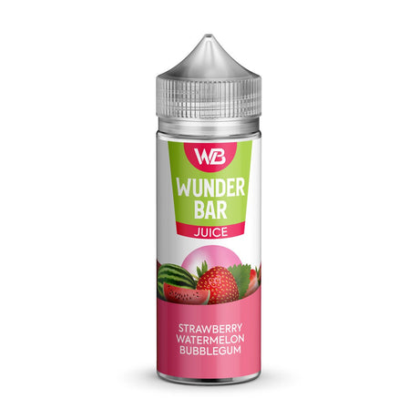 WUNDERBAR STRAWBERRY WATERMELON BUBBLEGUM 100ML SHORTFILL E - LIQUID - Super E - cig